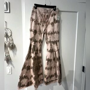 Free People wide leg tie-dye pants!